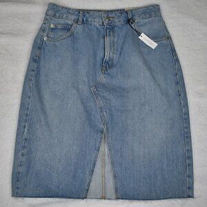 TOPSHOP MOTO Cowgirl Rodeo Denim Skirt Size 10